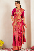 Magenta Pink Paithani Saree