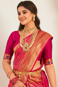 Magenta Pink Paithani Saree