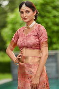 Gajari Satin Brocade Saree