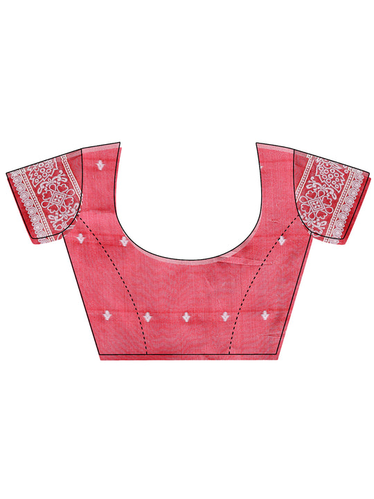 Yellow Linen Cotton Saree With Blouse Piece