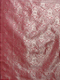 Maroon Banarasi Silk Saree With Blouse Piece