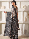 Cream Linen Cotton Saree With Blouse Piece