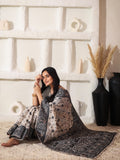 Cream Linen Cotton Saree With Blouse Piece
