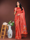 Blue Silk Saree With Blouse Piece