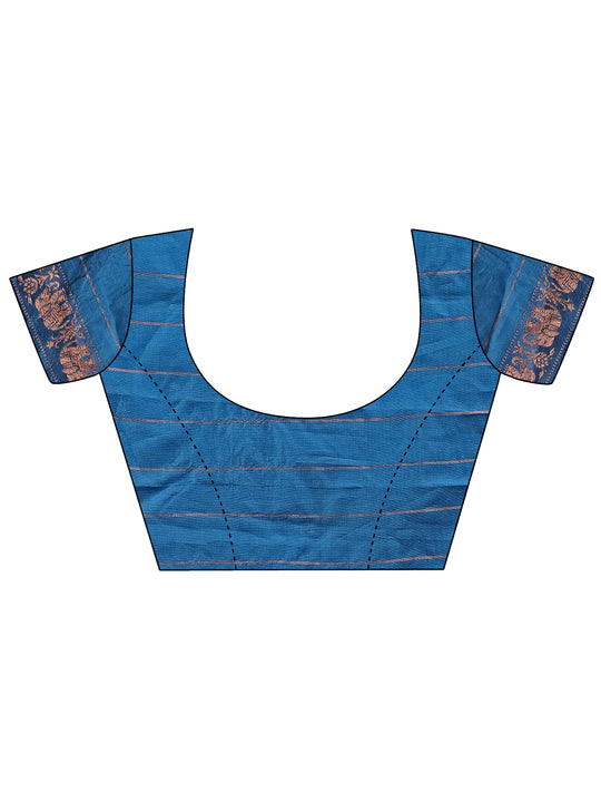 Green Silk Saree With Blouse Piece