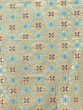 Beige Cotton Saree With Blouse Piece
