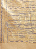 Cream Cotton Saree With Blouse Piece
