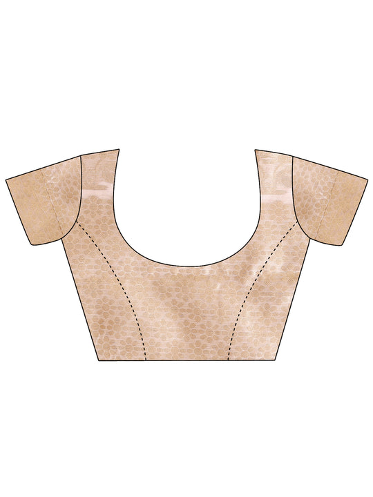 Off White Cotton Saree With Blouse Piece