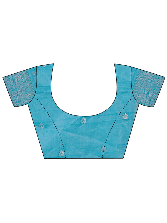 Pink Lichi Silk Saree With Blouse Piece