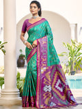 Rama Green POORVIKA SILK VOL 1 Pochampalli Silk Saree with Blouse Piece
