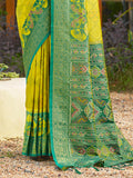 Mustard Soft Silk Saree With Blouse Piece