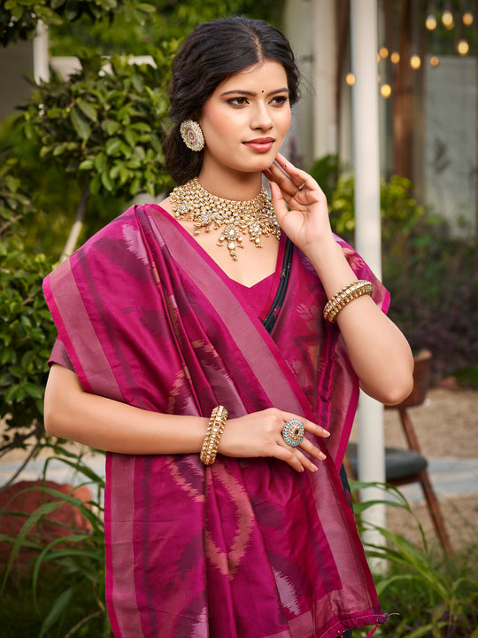 Blue Soft Silk Saree With Blouse Piece