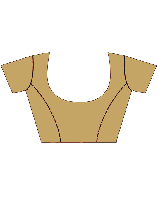 Red Banarasi Silk Saree With Blouse Piece