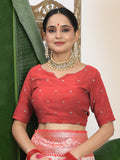White Linen Cotton Saree With Blouse Piece