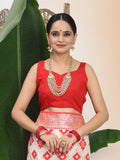 White Linen Cotton Saree With Blouse Piece