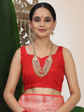White Linen Cotton Saree With Blouse Piece