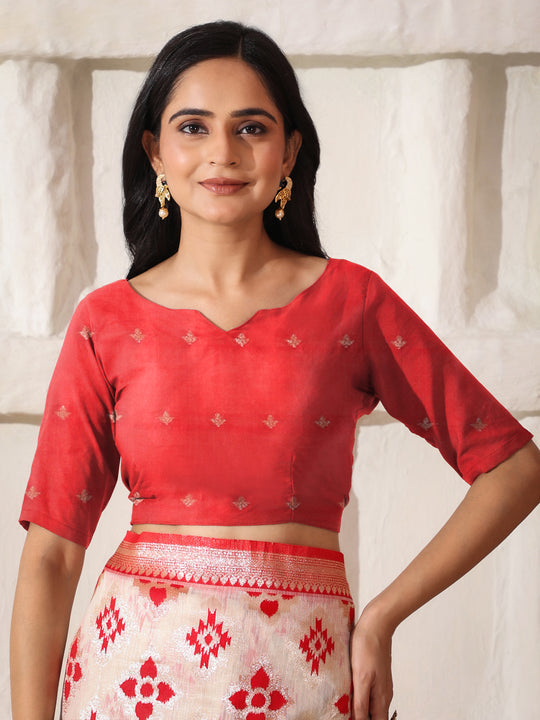 White Linen Cotton Saree With Blouse Piece