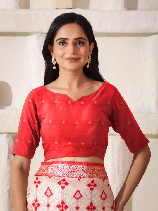 White Linen Cotton Saree With Blouse Piece