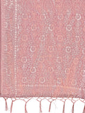 Purple Linen Cotton Saree With Blouse Piece