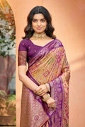Mustard Gold Soft Silk Woven Work Traditional Saree