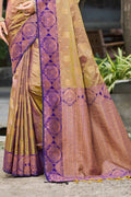 Royal Purple Soft Silk Woven Work Traditional Saree