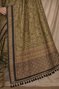 Mehendi Green Soft Silk Woven Work Traditional Saree