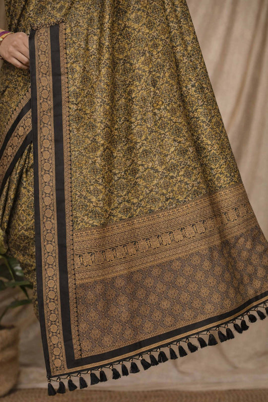 Mehendi Green Soft Silk Woven Work Traditional Saree