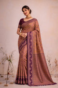 Mustard Gold Soft Silk Woven Work Traditional Saree