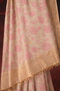 Pink Cotton Silk Woven Work Traditional Saree