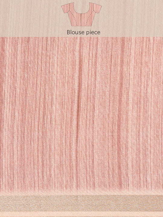 Maroon Cotton Saree With Blouse Piece