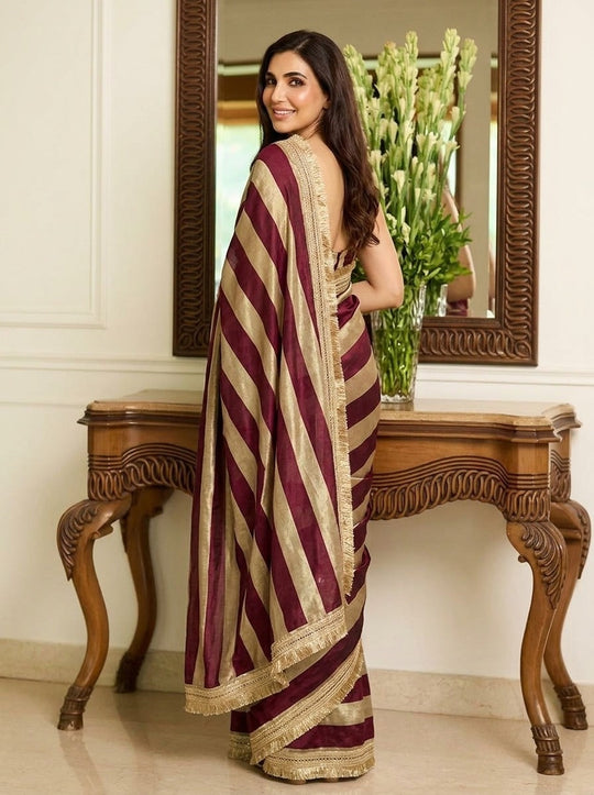 Embellished Embroidered Saree