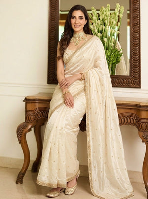 Embellished Embroidered Saree