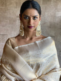 SWARDA THIGALE in Golden Kanjivaram Saree