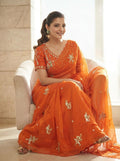 Embellished Embroidered Saree