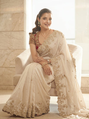 Embellished Embroidered Saree