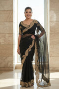 Embroidered Embellished Sequinned Net Saree