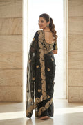 Embroidered Embellished Sequinned Net Saree