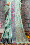 Mint Green Silk Saree