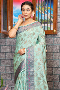 Mint Green Silk Saree