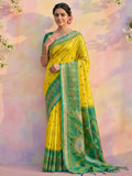 Green Soft Silk Saree With Blouse Piece