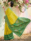 Green Soft Silk Saree With Blouse Piece