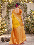 Yellow Soft Silk Saree With Blouse Piece