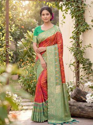 Mustard Soft Silk Saree With Blouse Piece