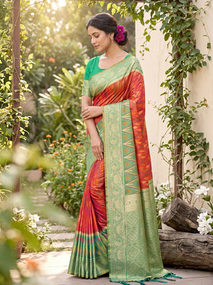 Mustard Soft Silk Saree With Blouse Piece