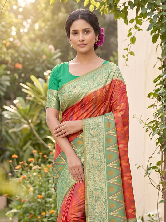 Mustard Soft Silk Saree With Blouse Piece