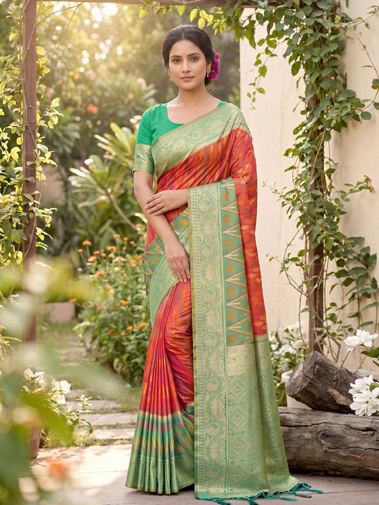 Mustard Soft Silk Saree With Blouse Piece