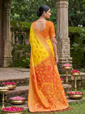 Yellow Soft Silk Saree With Blouse Piece