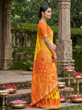 Yellow Soft Silk Saree With Blouse Piece