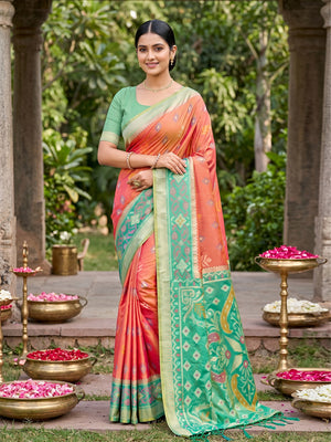 Mustard Soft Silk Saree With Blouse Piece