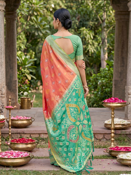 Mustard Soft Silk Saree With Blouse Piece